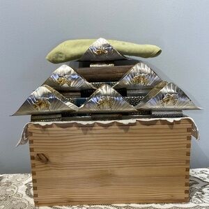 Set of 6 Silver Tone Napkin Holders Made in Italy